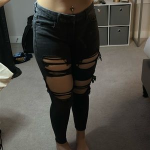 Black American eagle jeans